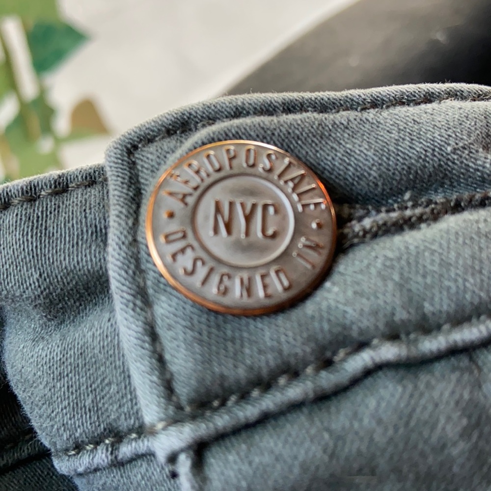 Aeropostale Olive High Rise Jeggings